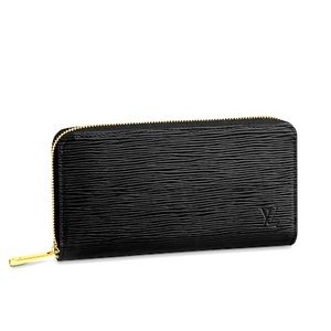 Louis Vuitton black Epi zippy wallet NWT-rare gold
